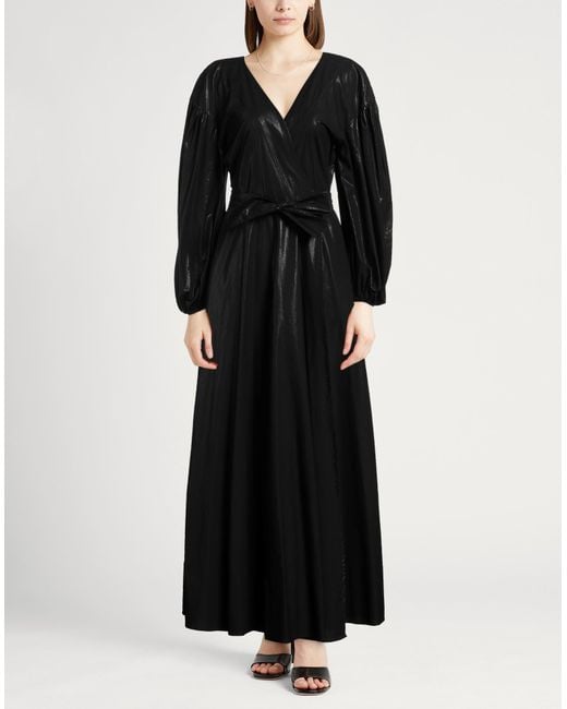 Jucca Black Maxi Dress Cotton
