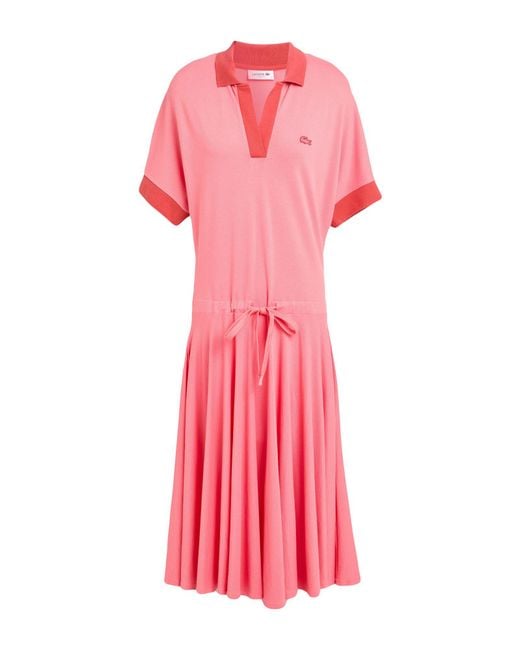 Lacoste Pink Midi Dresses