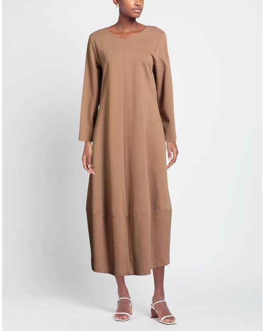 Shirtaporter Brown Midi-Kleid