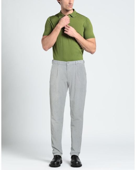 Hiltl Gray Pants Cotton, Elastane for men