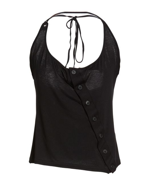 The Attico Black Top Viscose, Elastane