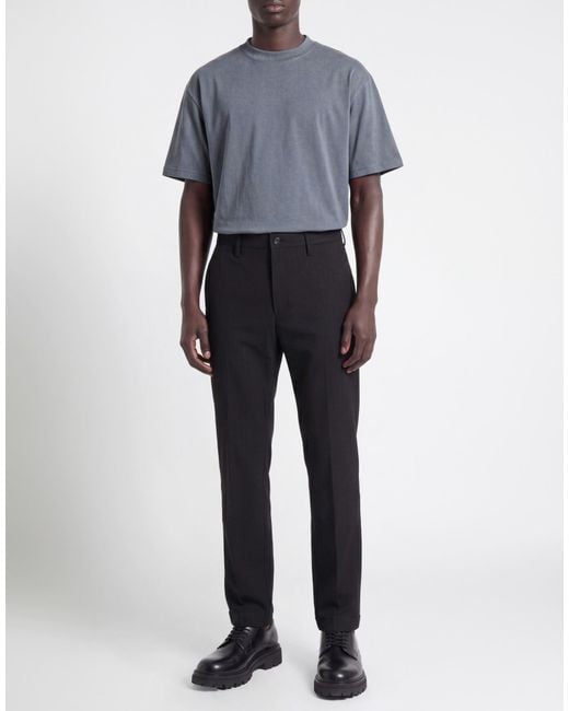Department 5 Black Pants Polyester, Virgin Wool, Elastane, Polyamide for men