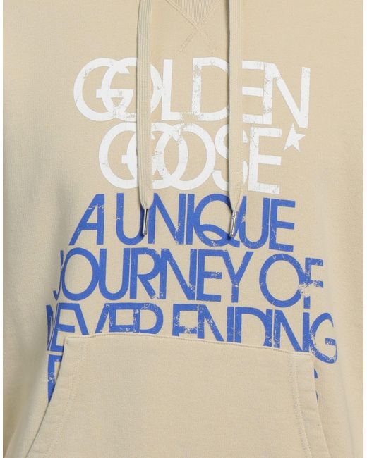 Golden Goose Deluxe Brand Natural Logo Print Cotton Hoodie for men