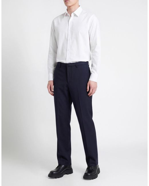 Department 5 Blue Pants Virgin Wool, Polyester, Elastane for men