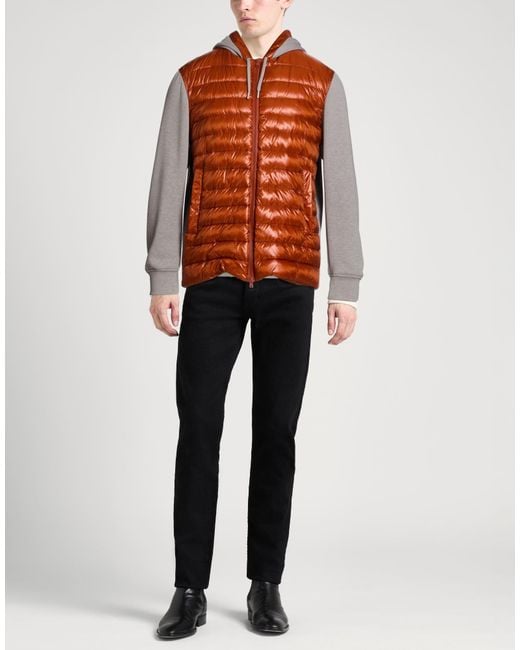 Herno Orange Puffers for men