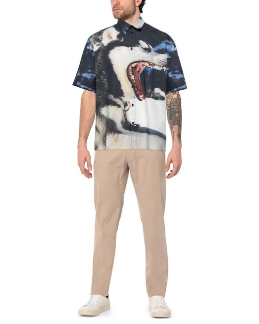 MSGM Blue Shirt for men