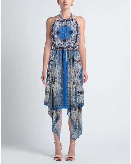 Twinset Blue Midi Dress