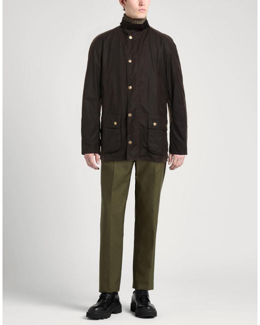 Barbour Black Jacket Cotton for men