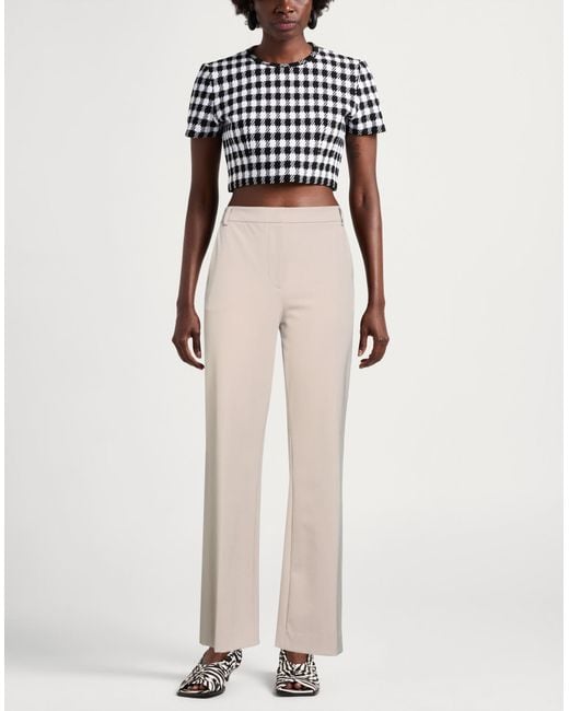 Antonelli White Pants Polyester, Virgin Wool, Elastane