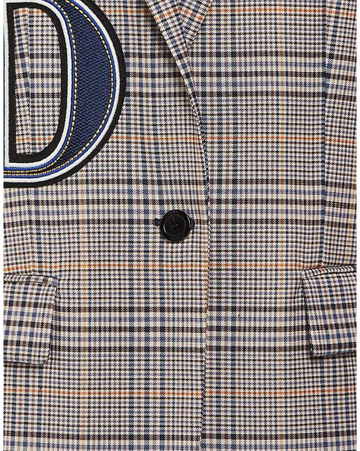 Dondup Gray Blazer Polyester, Viscose, Elastane for men