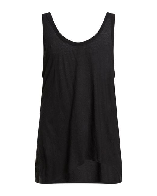Rick Owens Black Tank Top Cotton for men