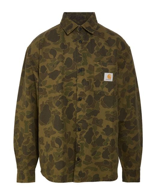 Carhartt Green Shirt Cotton for men