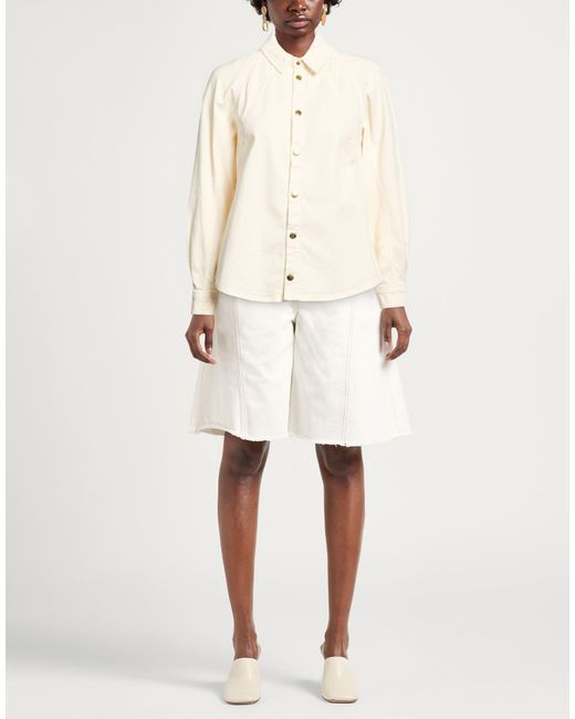 Ba&sh Natural Shirt Cotton, Elastane
