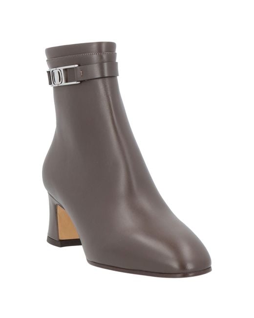 Ferragamo Brown Ankle Boots