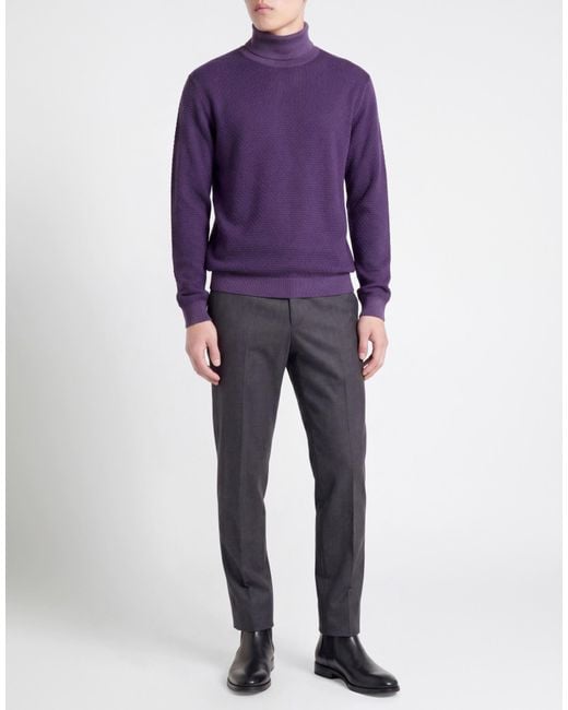 Jeordie's Purple Turtleneck for men