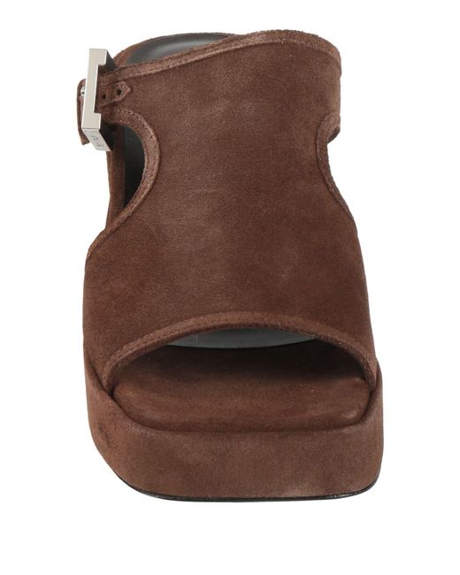 By Far Brown Sandals