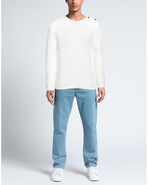 Canali White Sweater for men