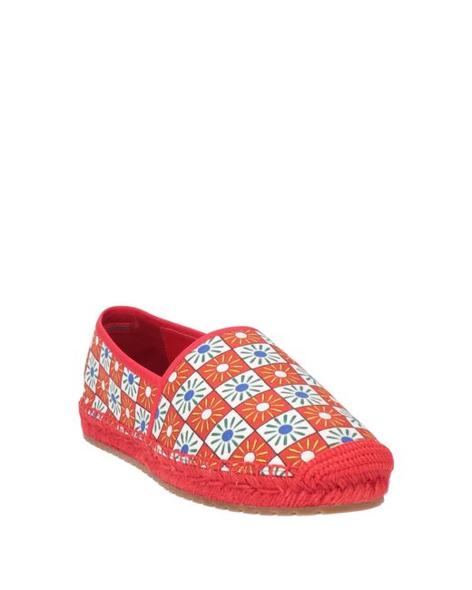 Dolce & Gabbana Red Espadrilles Cotton, Viscose