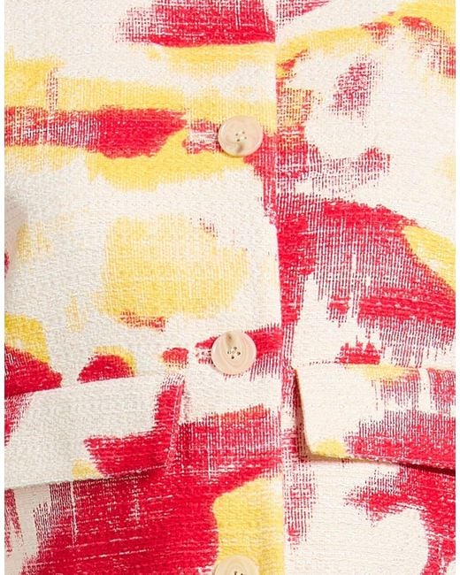 MSGM Red Jacket Cotton, Polyester, Viscose