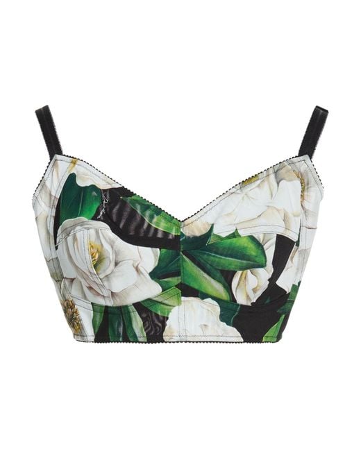 Dolce & Gabbana Green Top Polyamide, Elastane