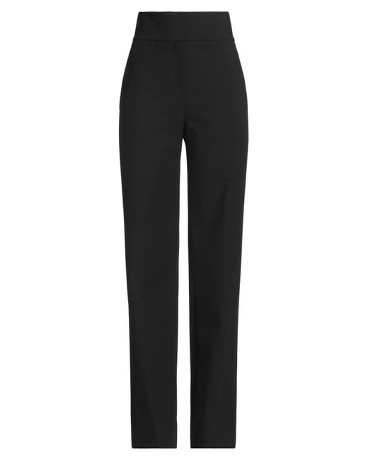 HUGO Black Pants Polyester, Viscose, Elastane