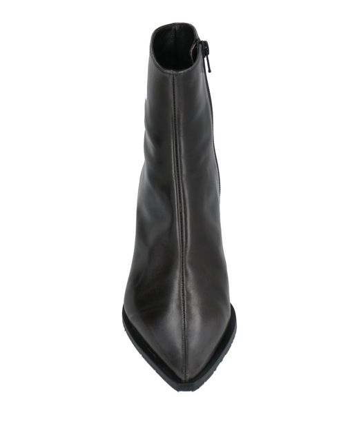 Ras Black Ankle Boots Leather
