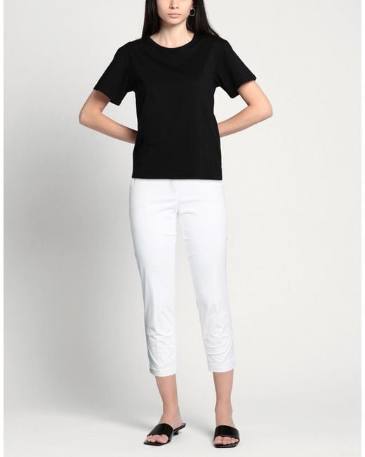 Cambio White Pants Cotton, Elastane