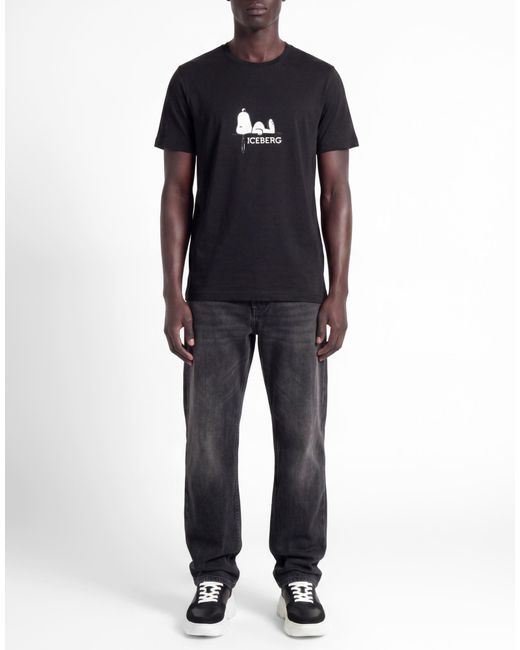 Iceberg Black T-Shirts for men