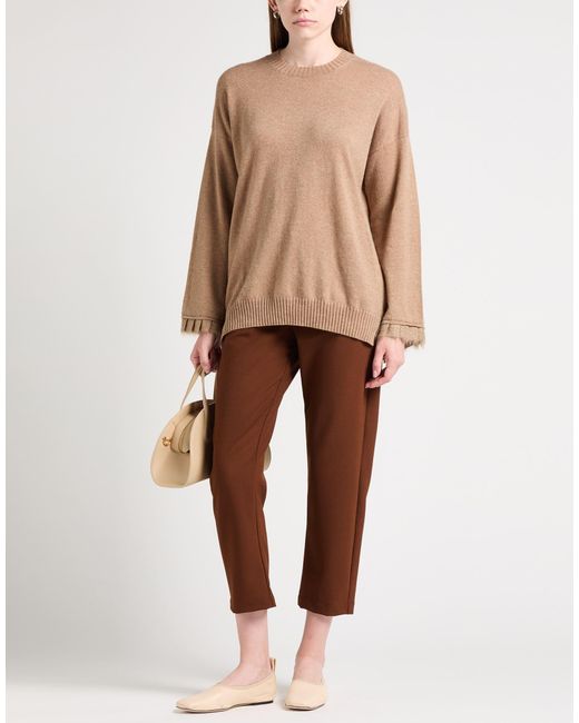 Ballantyne Natural Camel Sweater Cashmere