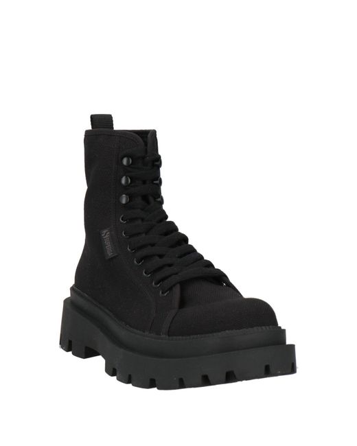 Superga Black Ankle Boots