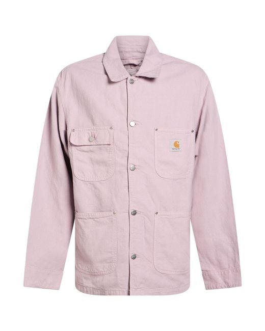 Carhartt Pink Lilac Jacket Cotton, Linen for men