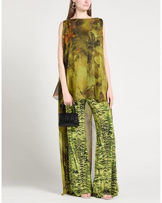 Alberta Ferretti Green Jumpsuit Viscose, Polyester