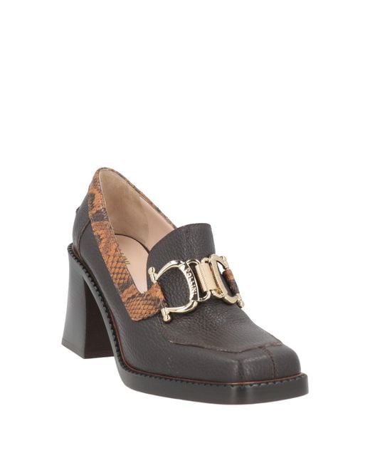 Pollini Gray Mokassin