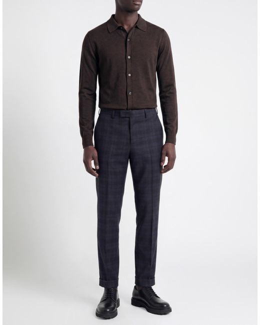 PT Torino Blue Pants Virgin Wool, Elastane for men