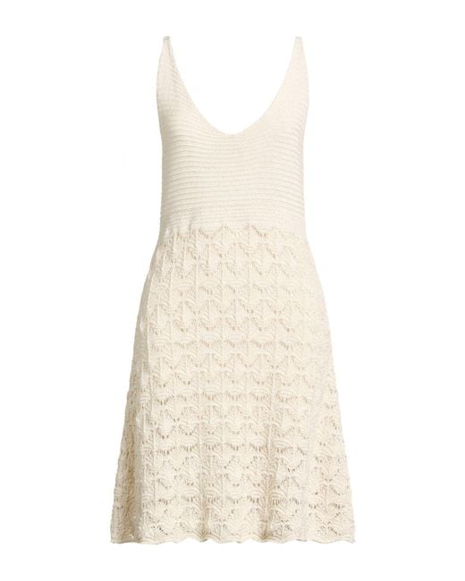 Eleventy Natural Mini Dresses
