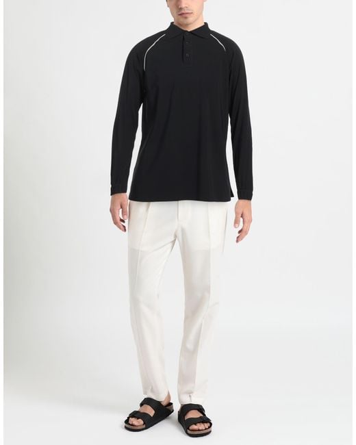 GR10K Black Polo Shirt Polyamide, Elastane for men