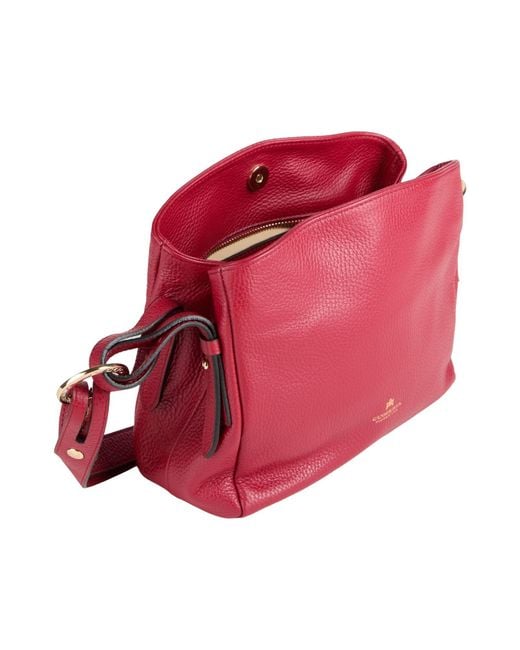 CUOIERIA FIORENTINA Red Shoulder Bag Leather