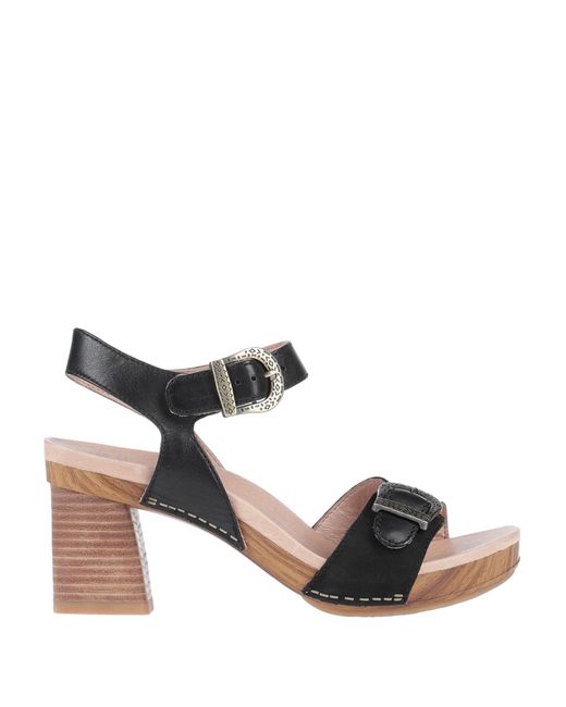dansko black sandals