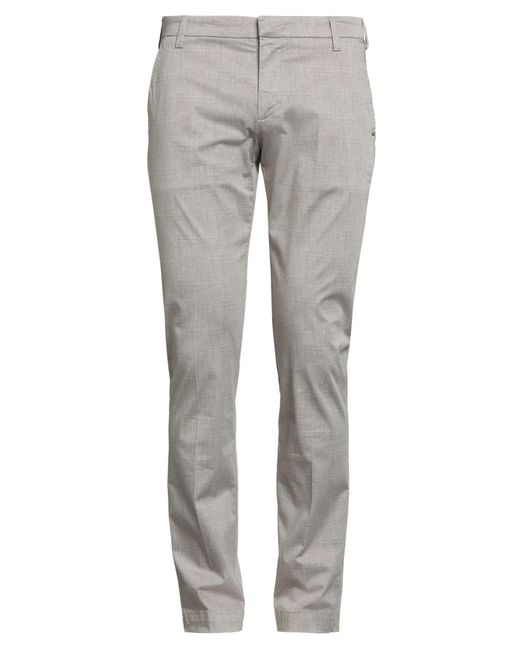 Entre Amis Gray Pants Cotton, Elastane for men