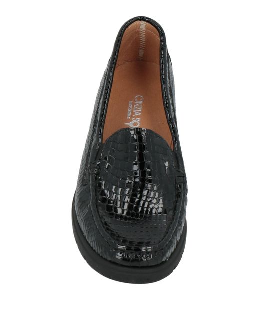 Cinzia Soft Black Loafers Leather