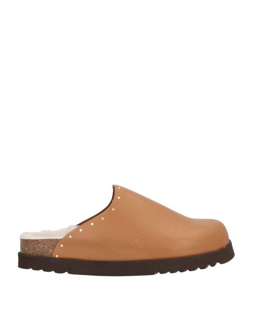 Scholl Brown Mules & Clogs Leather