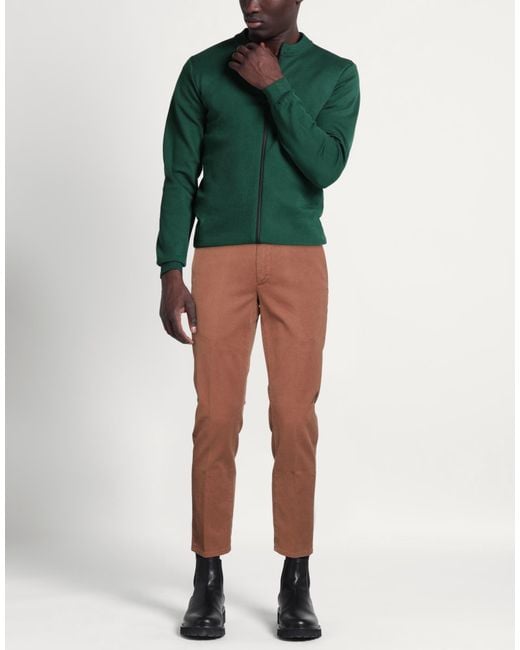 Teleria Zed Brown Pants Cotton, Elastane for men