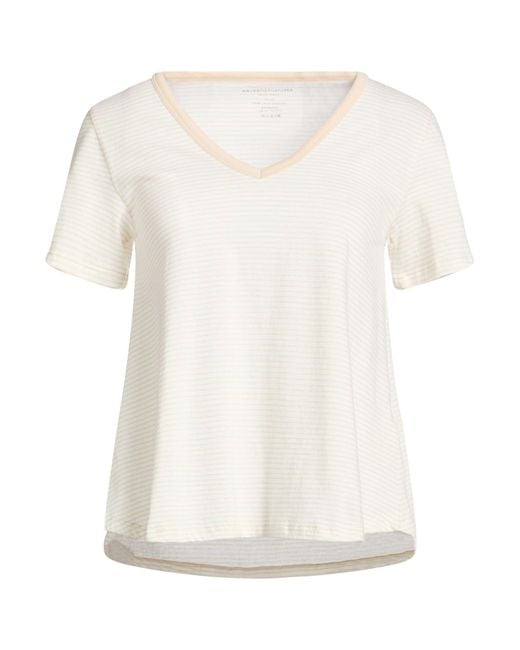 Majestic Filatures White Ivory T-Shirt Organic Cotton
