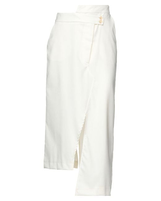 Liviana Conti White Maxi Skirt