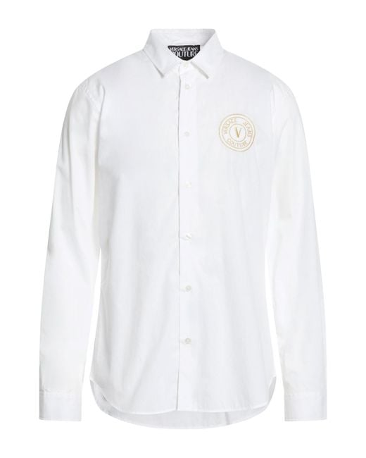 Versace Jeans Couture White Shirt Cotton for men