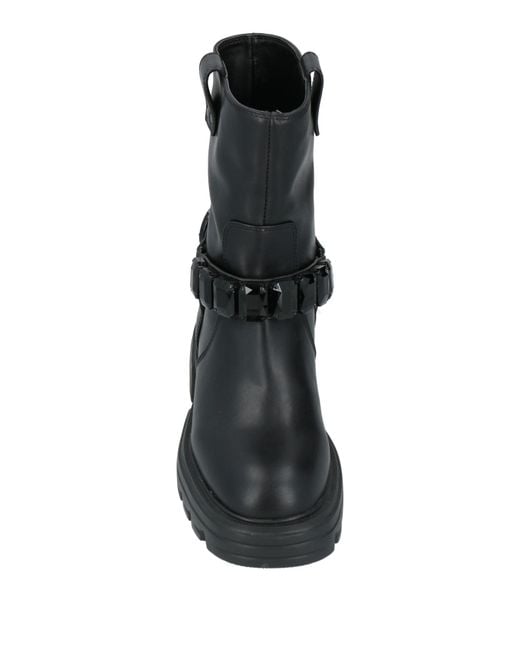 Jeannot Black Ankle Boots Leather