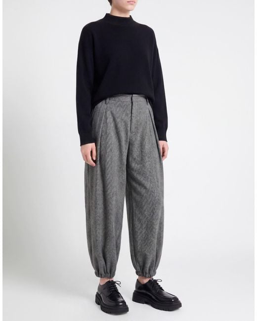 Imperial Gray Pants Polyester, Viscose, Elastane