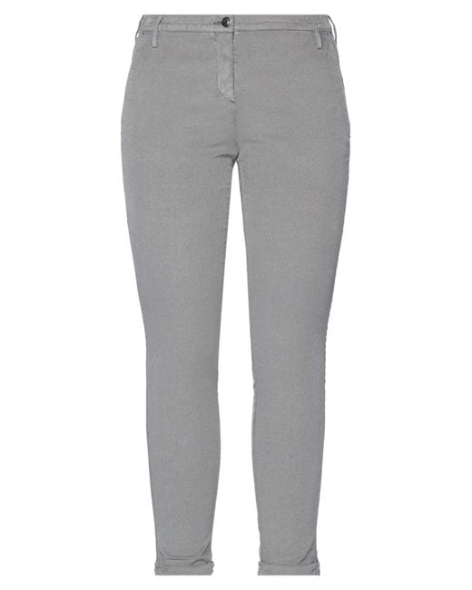 Jacob Cohen Gray Pants Cotton, Modal, Elastane