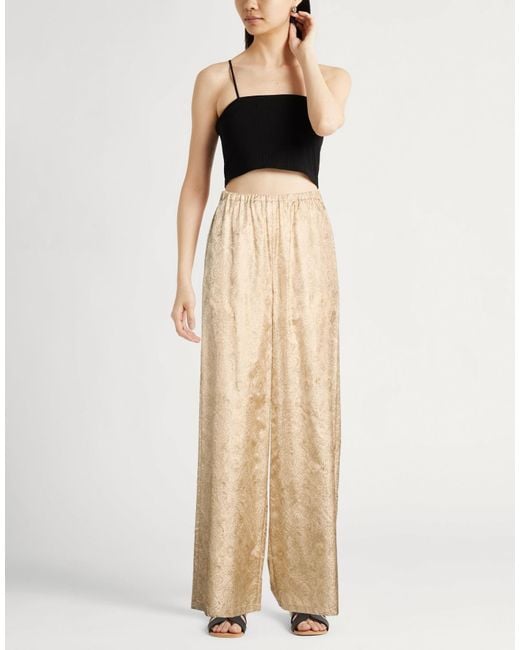 Max Mara Natural Pants Silk