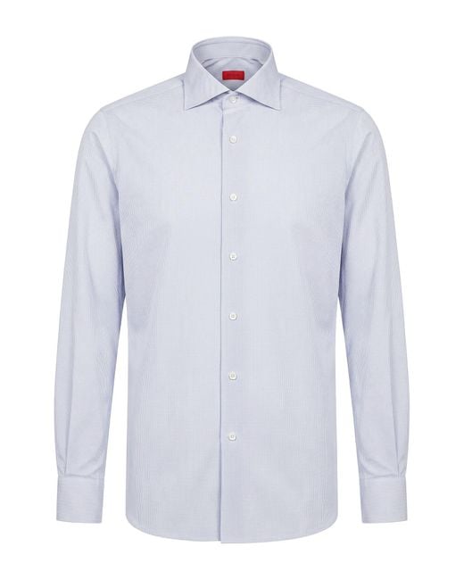 Isaia White Light Shirt Cotton for men